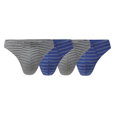 Pack of four assorted striped thongs